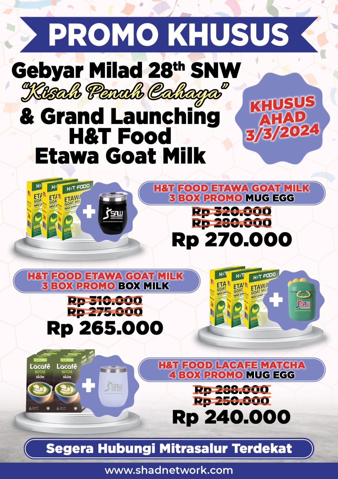 Promo khusus Gebyar Milad 28
